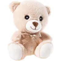 Heunec knuffelbeer met strik - GRS pluche teddybeer 20cm duurzaam.