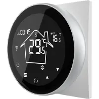 Quality Heating - Elektrische vloerverwarming thermostaat - PRF-80 - Wifi Google Home Amazon Alexa Compatible - Universeel - Programmeerbaar -