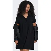 ONLY Carmakoma Cargloa Korte Jurk Dames Zwart Xl-54