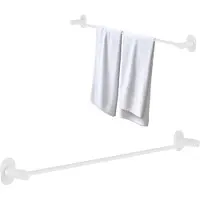 Laveo Miri - Handdoekhouder - 61cm - Bouwen & Plakken - Wit