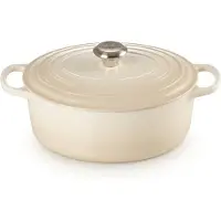 Le Creuset signature ovale braadpan - 31 cm, meringue