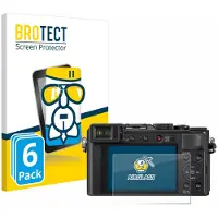 BROTECT Screenprotector 6 Stuks voor Panasonic Lumix DC-LX100 II Beschermglas transparant