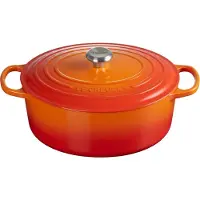 Le Creuset Gietijzeren Ovale Braadpan Oranjerood 40cm 13,9l