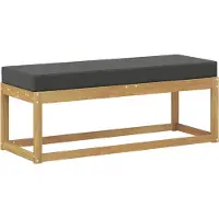 vidaXL Buitenstoel Bank Massief Acacia Hout Wit