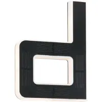 Paulmann Solar letter d Solar-Buchstabe, zwart, Kunststof, Modern, Wandlamp buiten