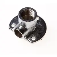 DPS Muurplaat laag binnendraads chroom 3/8" x 12mm