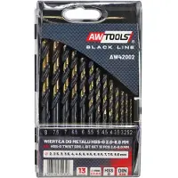 AWTOOLS AW42002 - Boormachine Accessoire - HSS M2 Metaalboren Set - 13 stuks