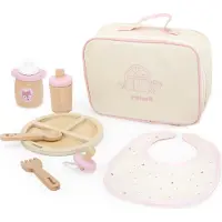 Viga Houten Poppenverzorgingsset - Poppen Accessoires met Verzorgingstas - Rollenspel Speelgoed