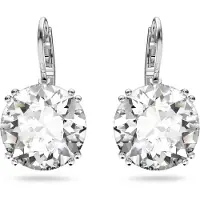 Swarovski Oorbellen 'Millenia' zilver / transparant