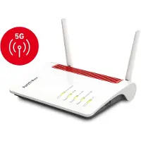 AVM Box 6850 5G draadloze router Gigabit Ethernet Dual-band (2.4 GHz / 5 GHz) Zwart, Rood, Wit