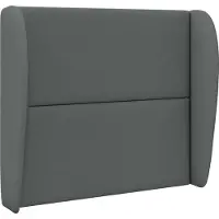 vidaXL Hoofdbord oor Dim Grijs 80 x 23 x 6 cm Stof