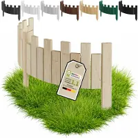 Pemicont moestuinrand hout - kantelen - 100 x 40 cm - onbehandeld - grenen - drie grondpennen