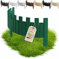 Pemicont moestuinrand hout - kantelen - 100 x 30 cm - groen - grenen - drie grondpennen