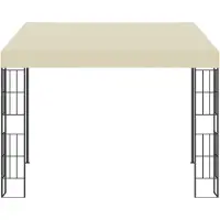 Syfax Wandprieel 3x3 m stof crèmekleurig