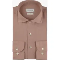 Profuomo Overhemd 100% Linnen Slim Fit Cutaway D. Pink 41