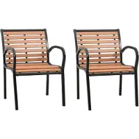 vidaXL Tuinstoelen 2 st hout