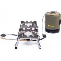 Ridgemonkey Quad Connect Pro Full Kit Stove Zilver