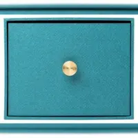 Exacompta 2x Fotodoos met lade OfficeByMe - Eendenblauw - 78603E