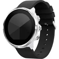 IMoshion Siliconen bandje - Universeel 24 mm aansluiting - Zwart