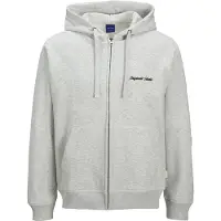 Jack & Jones Sweatvest 'JORNorrebro' zwart / wit gemêleerd