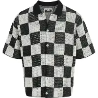Jack & Jones Gebreid vest 'JCoathletico' zwart / offwhite