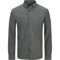 Jack & Jones Overhemd 'JPRBLAParker' lichtgrijs / zwart