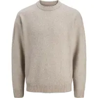 Jack & Jones Trui 'JJESoho Ollie' beige gemêleerd