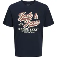 Jack & Jones Junior Shirt beige / nachtblauw / wijnrood