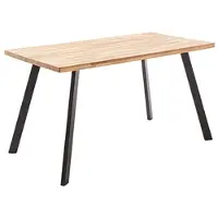 MCA Direkt Import ZEBALLOS eettafel 4-poots houten tafelblad