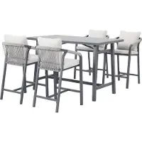 Garden Impressions Tarera bar tuinset 5-delig - donker grijs