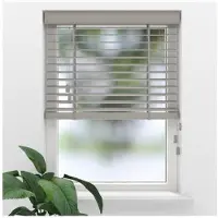 Soluna Bamboe Houten Jaloezie - Easy Natural - 50 mm - Light Grey - 100 x 175 cm - Maten van 50 t/m 250 cm breed