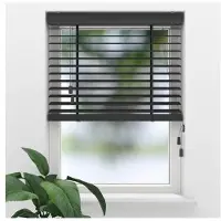 Soluna Bamboe Houten Jaloezie - Easy Natural - 50 mm - Black - 110 x 130 cm - Maten van 50 t/m 250 cm breed