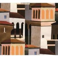 A.S. Création ARCHITECTONISCH BEHANG | Mediterrane stijl - Beige Bruin Rood Grijs - Pintwalls III