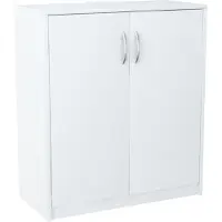 Matkam - Dressoir - 2 Deuren - Wit - Satijnen Grepen