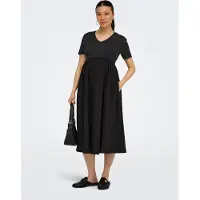 ONLY Maternity Jurk 'OLMBlomst' zwart