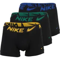 Nike Underwear Boxershorts 'Everyday Essential' blauw / donkergeel / spar / zwart