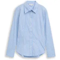 Tom Tailor Blouse marine / lichtblauw / wit