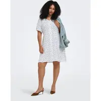 ONLY Carmakoma Carevida Korte Jurk Dames Wit 54