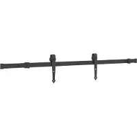 vidaXL Schuifdeur NARVIK, natuurlijk en zwart, 70 x 210 cm (152,5 cm)