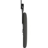 vidaXL Hangend hoofdbord Donkergrijs Corduroy stof