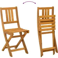 vidaXL Bistrostoelen voor buiten 8 st Donkergrijs Massief Acacia Hout