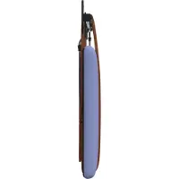 vidaXL Hangend hoofdbord Met LED-verlichting Jeans Blauw Antiek PU