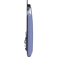 vidaXL Hangend hoofdbord Jeans Blauw Stof
