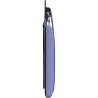 vidaXL Hangend hoofdbord Jeans Blauw Stof