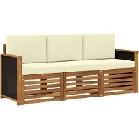 vidaXL Sofa-Sets 3 st Massief Acacia Hout