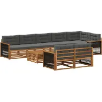 vidaXL Buiten bank set 9 st
