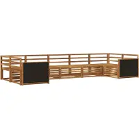 vidaXL Buiten bank set 7 st Naturel Massief Acacia Hout