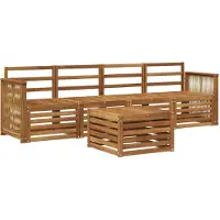 vidaXL Buiten bank set 5 st Naturel Massief Acacia Hout