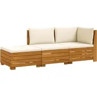 vidaXL 3 st Buiten bank set Massief Acacia Hout Bruin