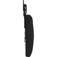 vidaXL Hangend hoofdbord Met LED-verlichting Zwart Stof